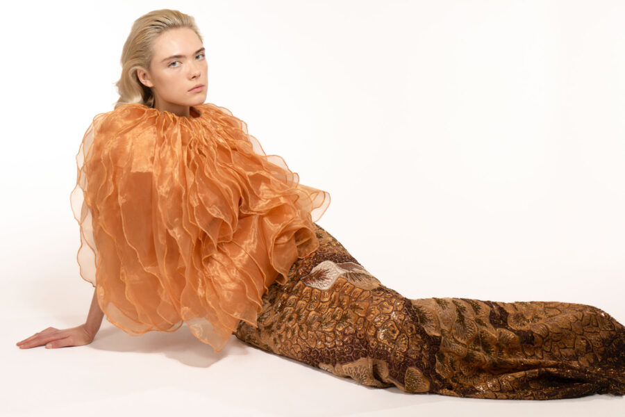 Big Gold Waves Top