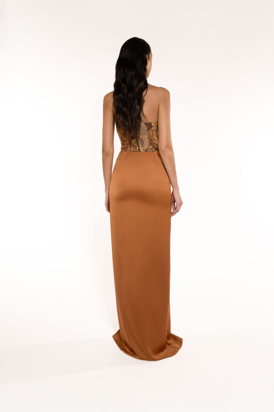 Long Skirt With Knot And Large Split