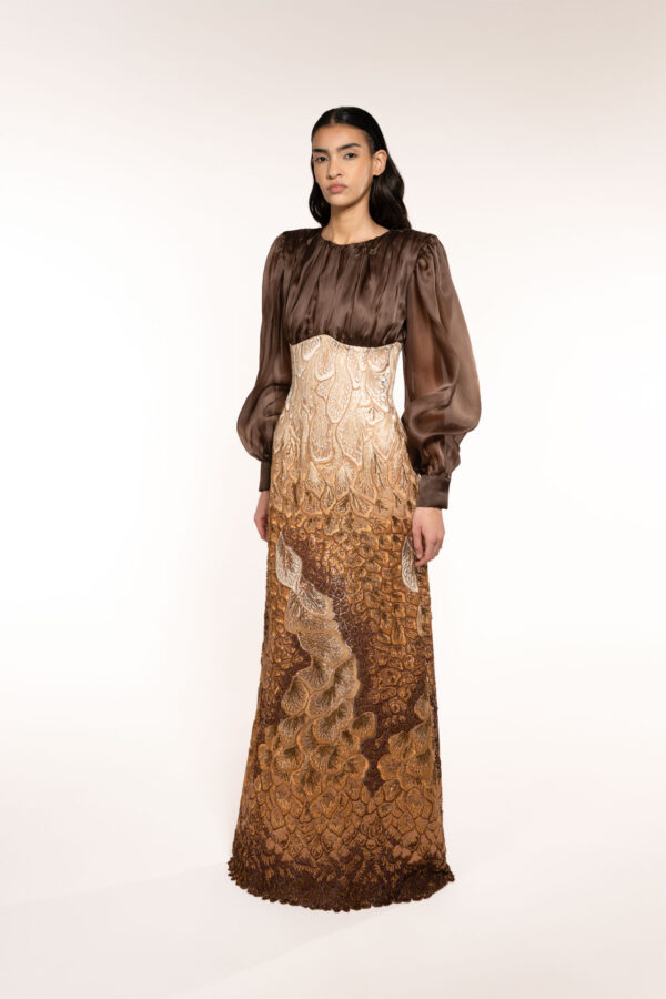 Long Embroidered Dress