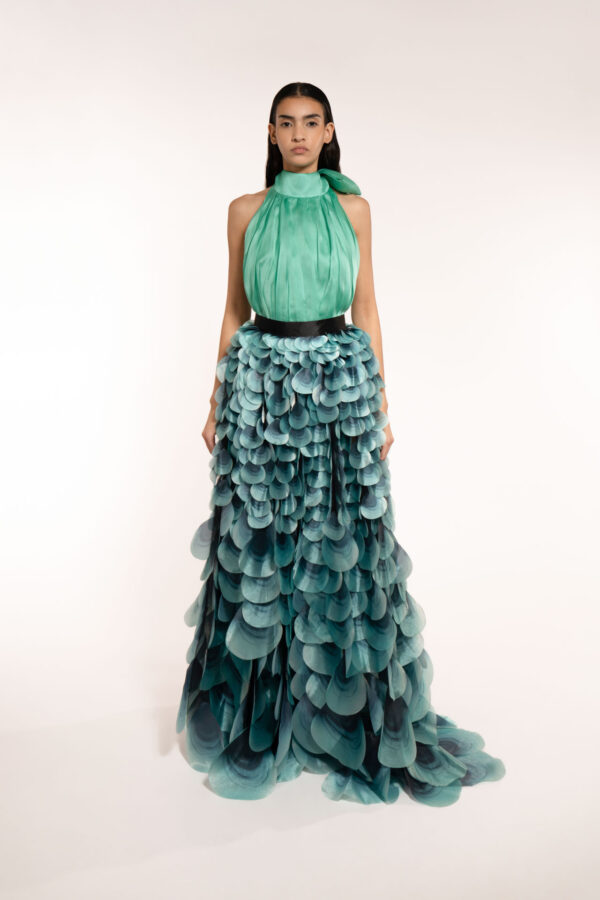 Long Big Peacock Skirt