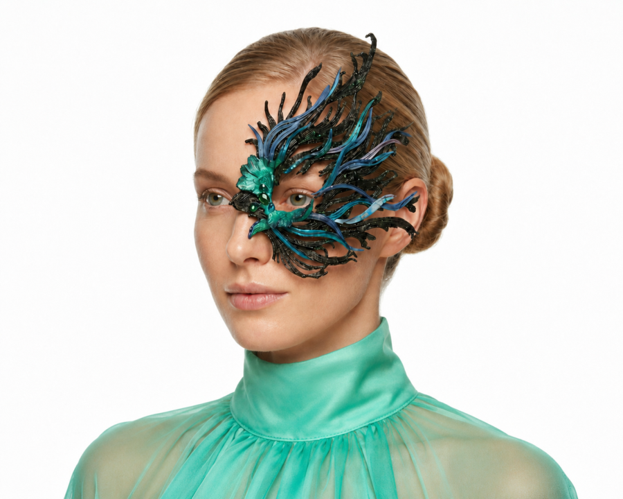 Handcrafted Mask from Runway – Water-Maktub SS 2026 Collection