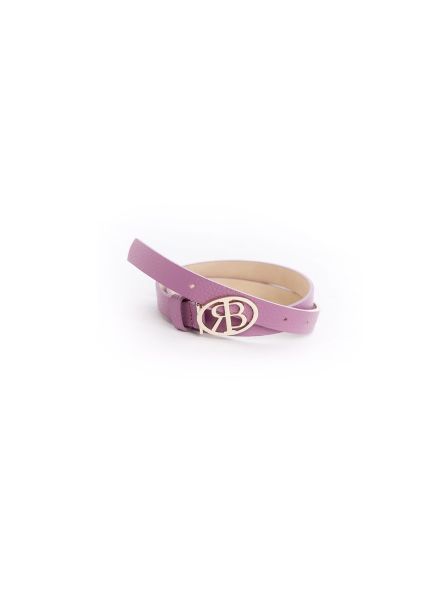 Leather Belt — Lilac