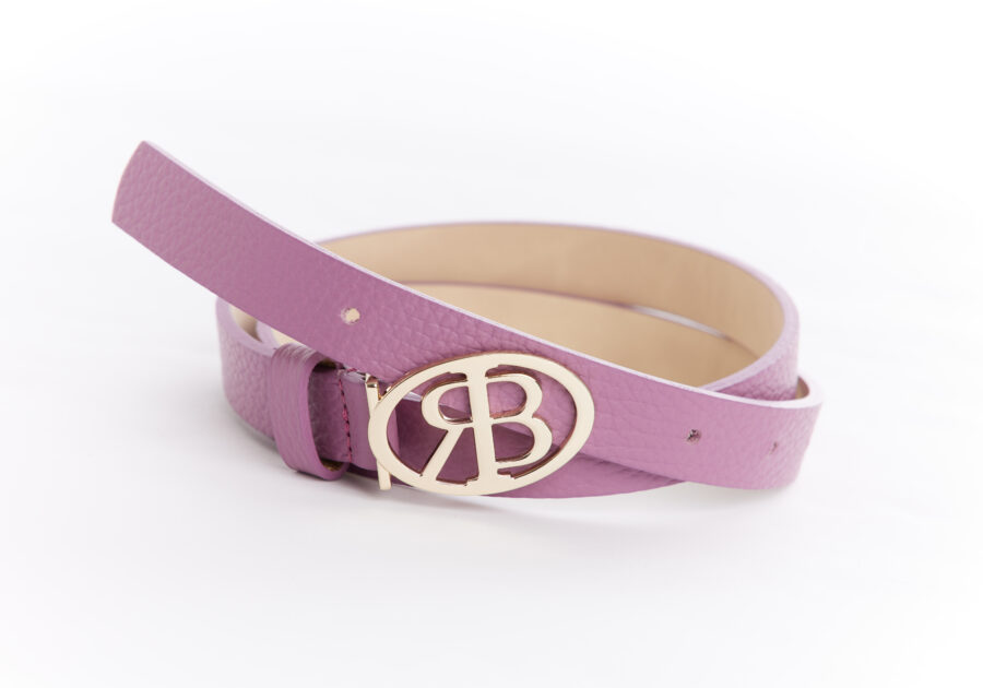 Leather Belt — Lilac