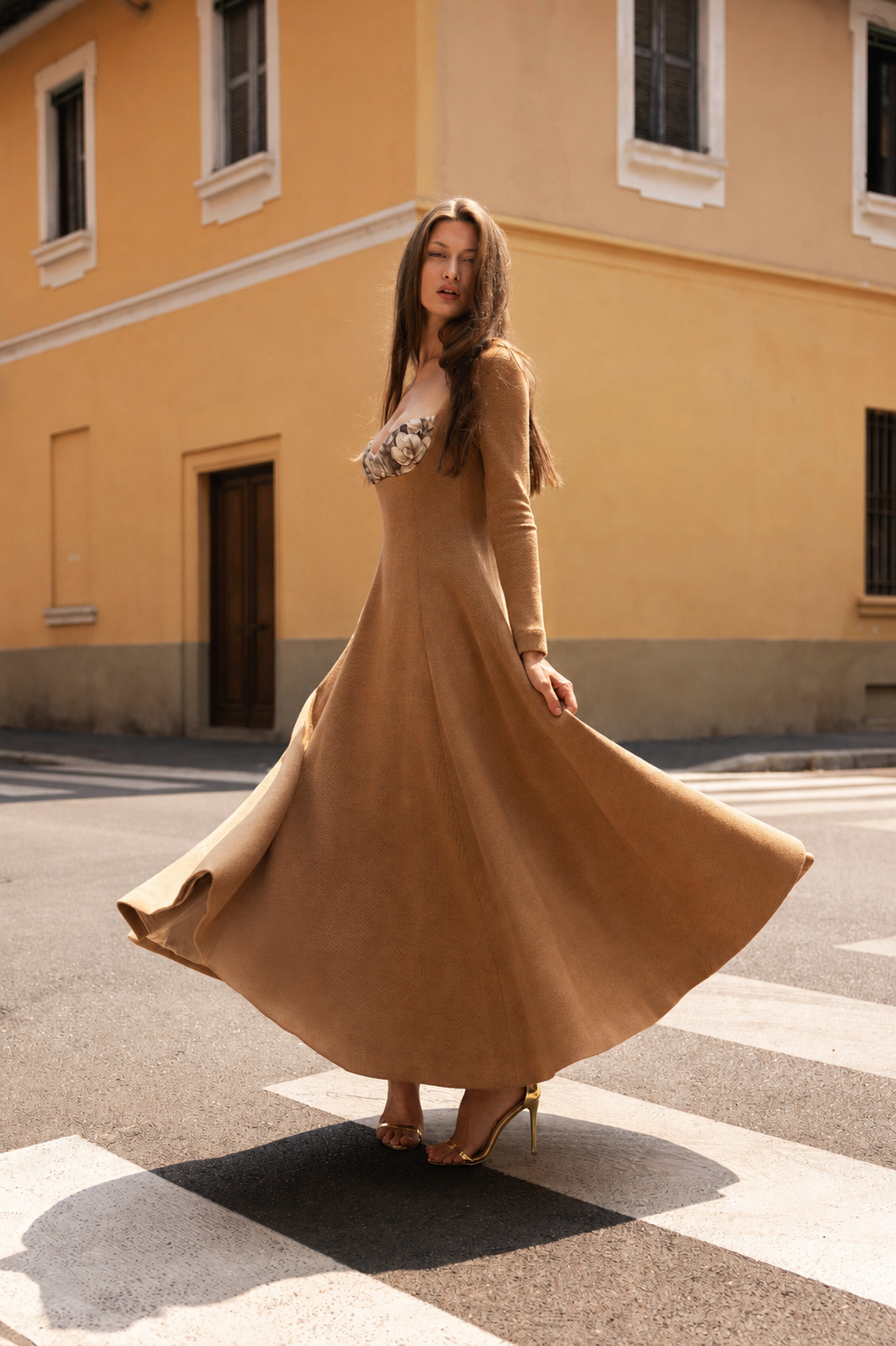 Wool Midi Dress