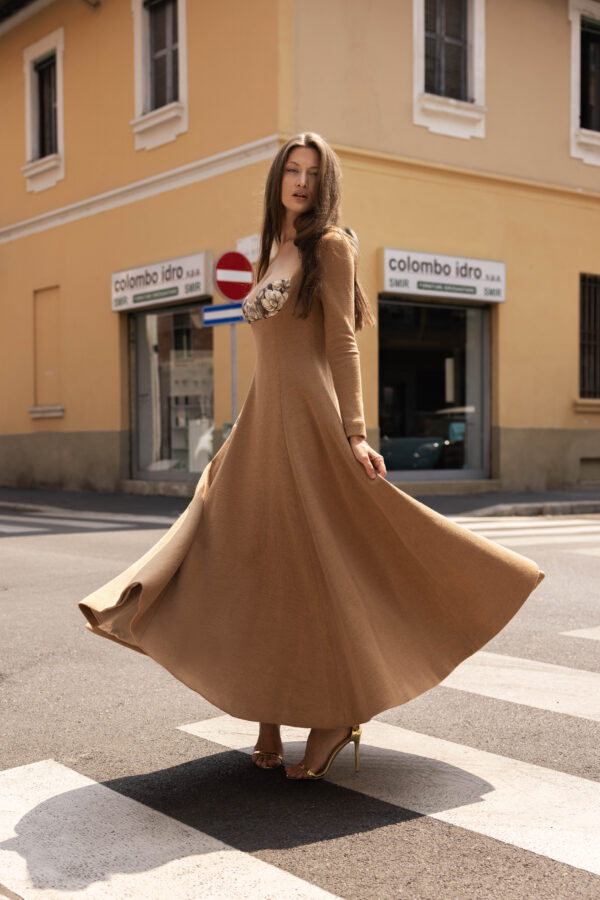 Wool Midi Dress