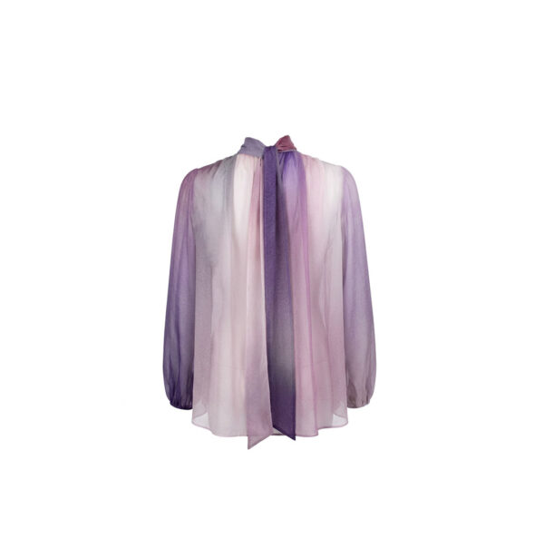 Chiffon Shirt with Scarf