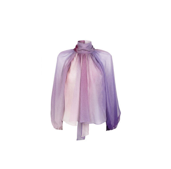 Chiffon Shirt with Scarf
