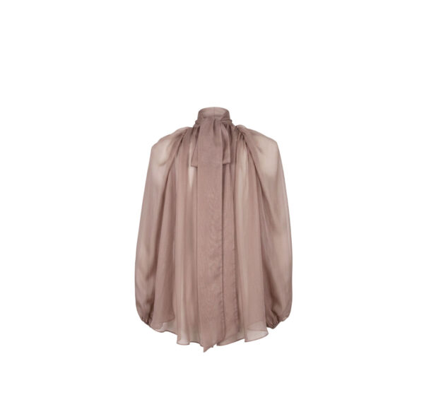 Chiffon Shirt with Scarf
