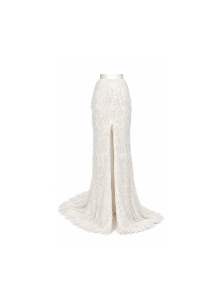 Long Mermaid Skirt with Front Split