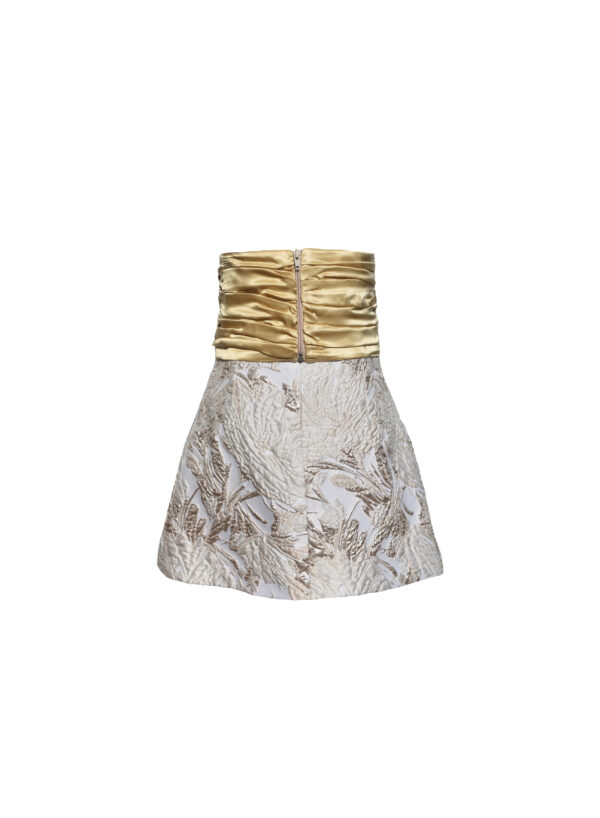 Short Skirt with Removable Draped Belt