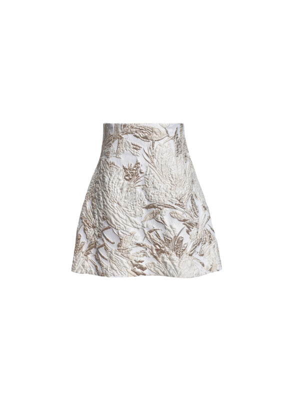 Short Skirt with Removable Draped Belt