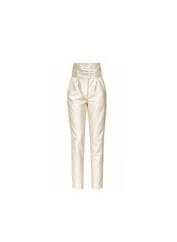 Pants with Draped Belt