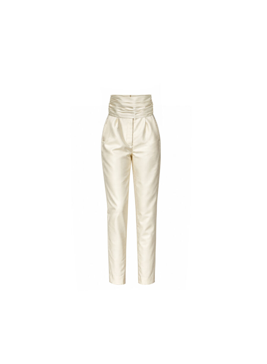Pants with Draped Belt