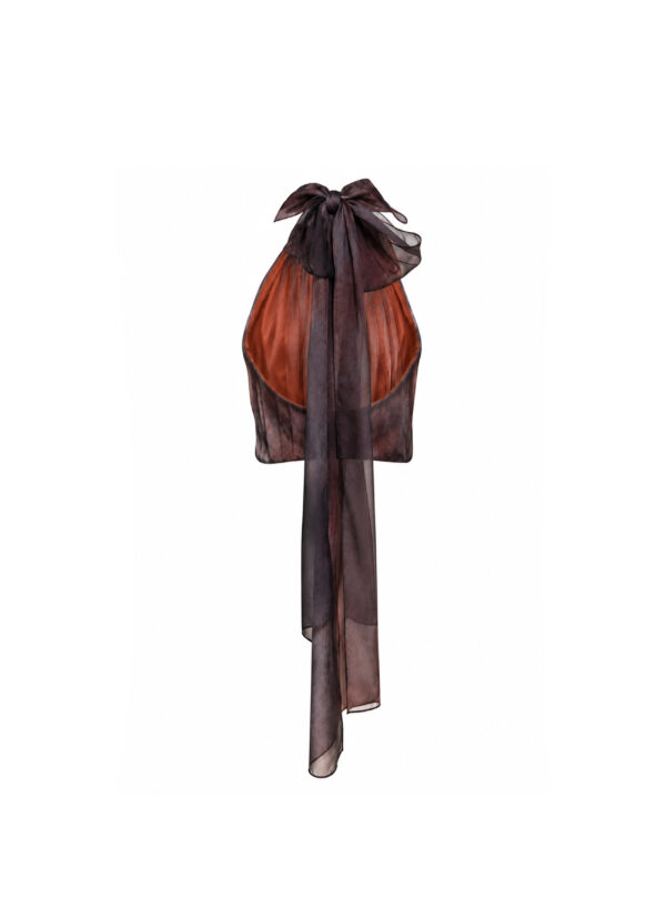 Top with Scarf and Open Back