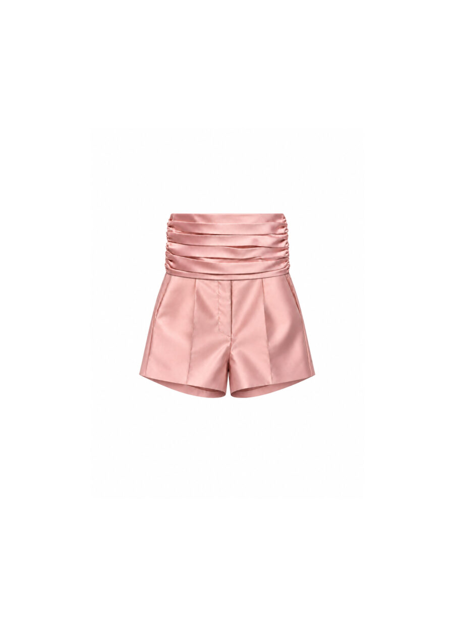 Shorts with Draped Belt