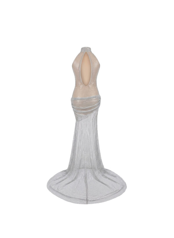 Long Dress with Open Back and Split