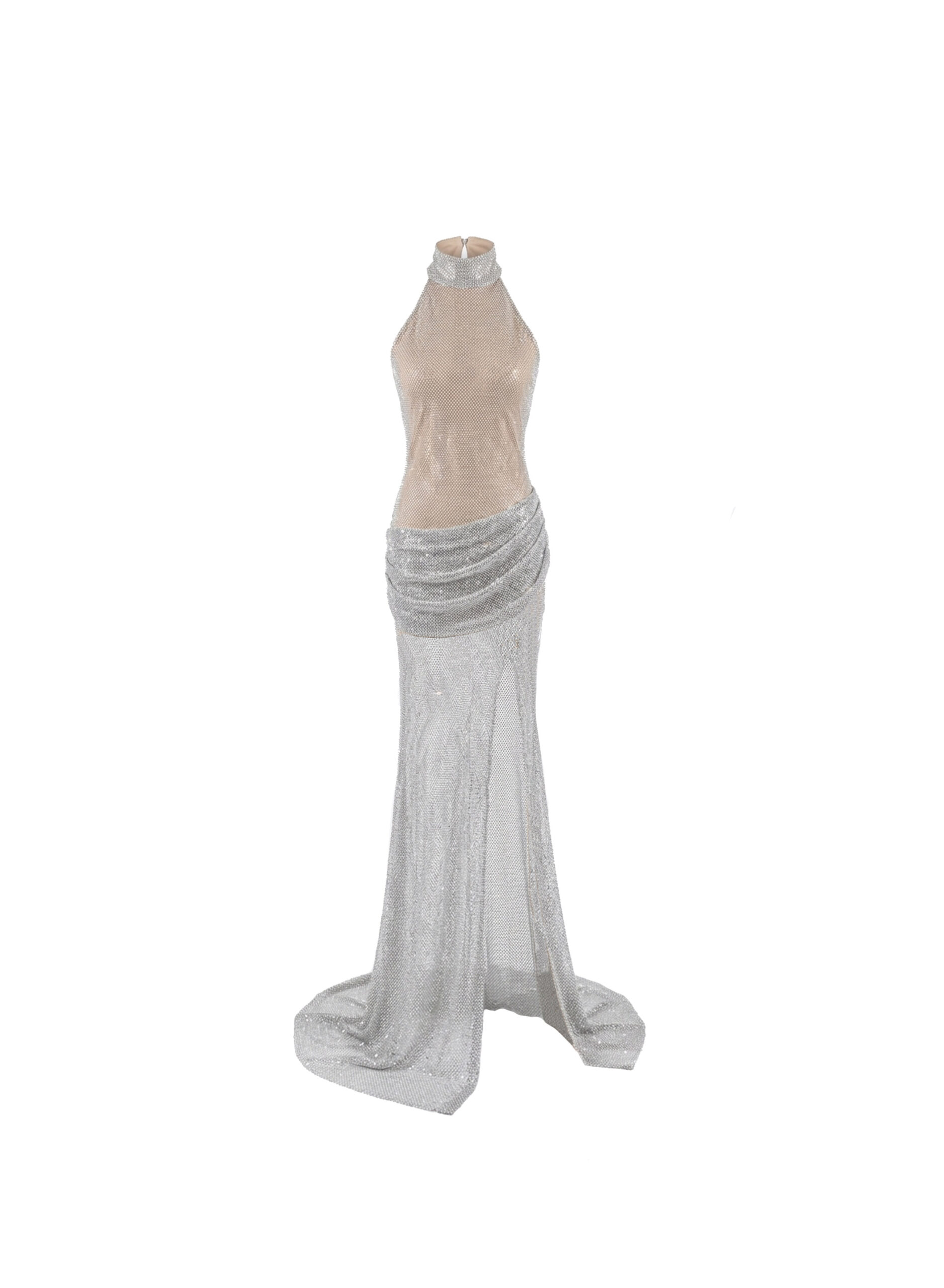 Long Dress with Open Back and Split