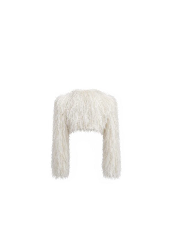 Jacket in Fringed Jersey