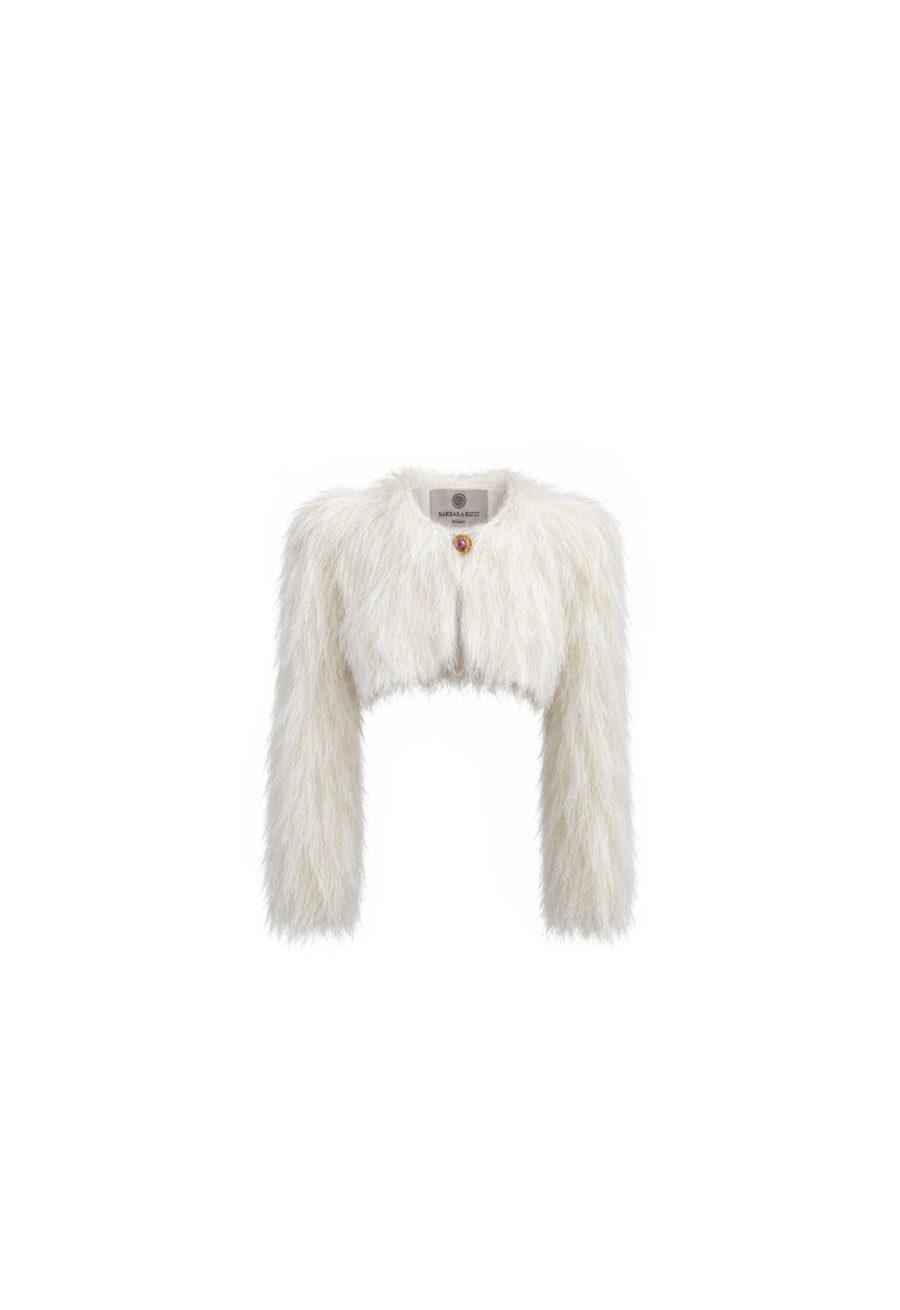 Jacket in Fringed Jersey